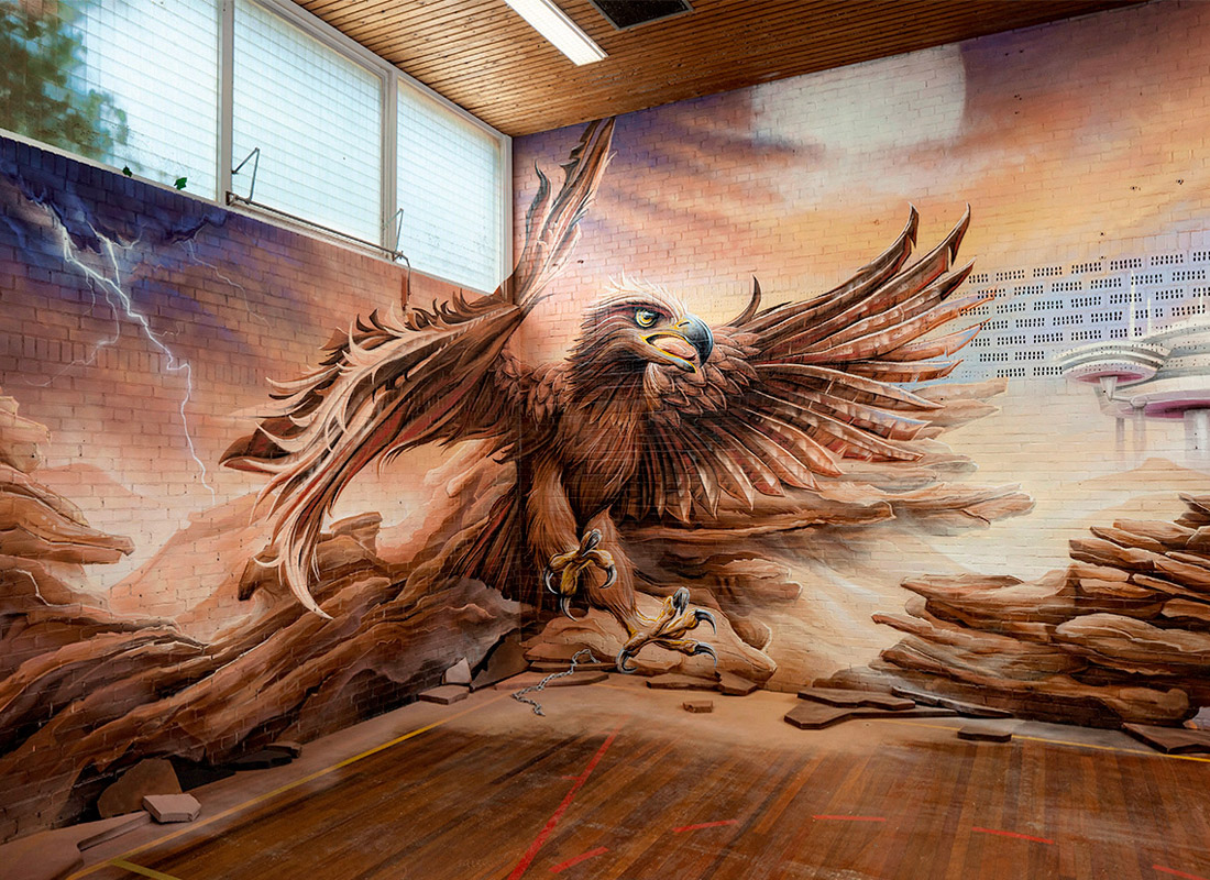 Jan Stel simbl, street-art, graffiti, mural